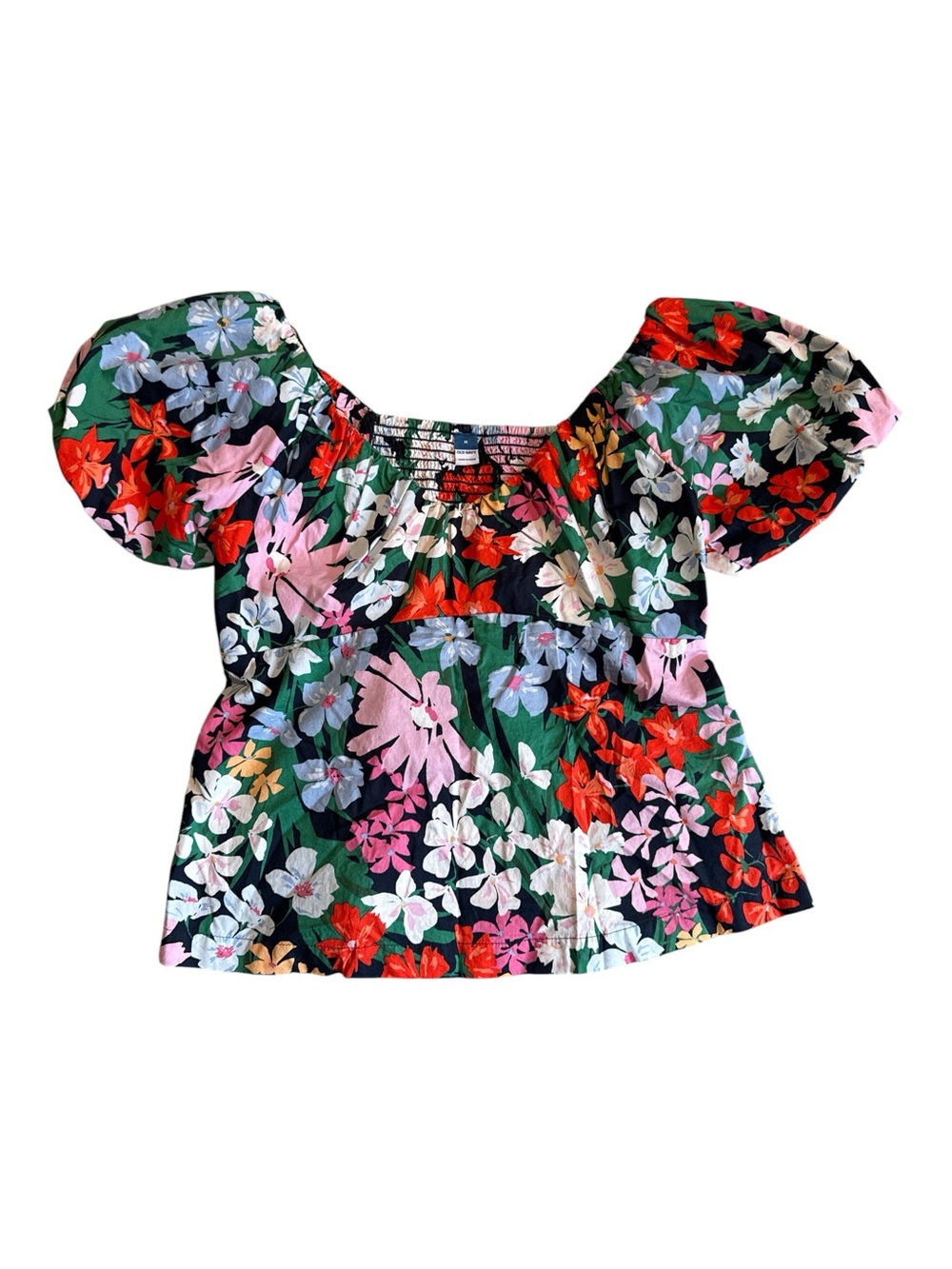 Old Navy Puff Sleeve Smock Top Size Medium
